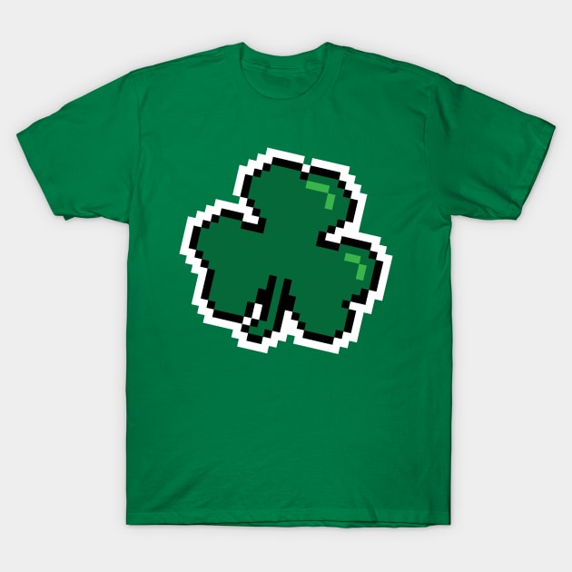 8-BIT Shamrock T-Shirt by TRE2PnD